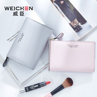 Dompet Wanita Model Instagram Bahan PU Kapasitas Besar, Dompet Koin Baru, Tempat Kartu Chic, Lapisan Poliester untuk Wanita