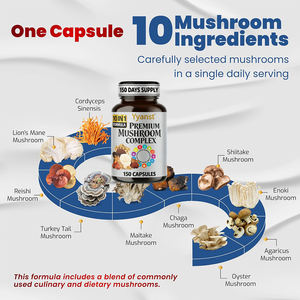 Cápsulas de Complejo de Hongos para Adultos de Marca Blanca para el Apoyo Inmunológico, el Control del Estrés y la Mejora de la Memoria - Personalizable Premium - Product Image 6