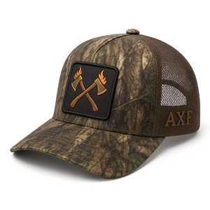 <span class=keywords><strong>Gorra</strong></span> <span class=keywords><strong>Trucker</strong></span> de Camuflaje Retro para Exteriores, de Malla y Lona, con 5 Paneles, Estilo Y2K, con Parche de Logotipo Bordado Personalizado de Alta Calidad - Product Image 1