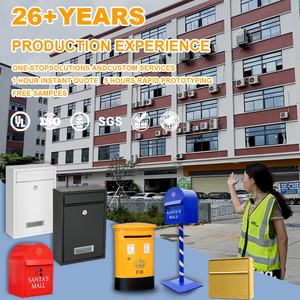 Cheep kombinasi kotak surat galvanis desain modern kotak surat perumahan dengan kunci untuk rumah morden kotak surat bendera pengganti - Product Image 5