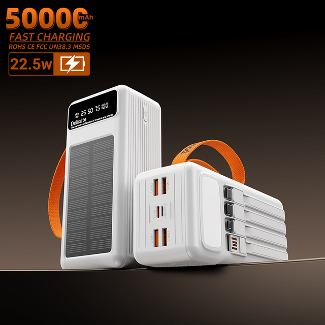 HYTO Outdoor Traveling Super Large Capacity Portable 50000mah Solar Power Bank 100000mAh