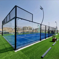 Terrain de padel panoramique professionnel pour usage intérieur et extérieur