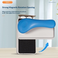Brosse pour aquarium, conception magnétique, outil de nettoyage puissant pour aquarium, grattoir à algues, nettoyage du verre, 5W