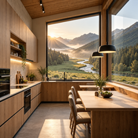 Maisons Modulaires Préfabriquées Détachables de Luxe au Design Moderne en Forme de Triangle, Prix Usine