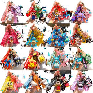 พวงกุญแจรูปการ์ตูน3D น่ารัก Lio Stitch พวงกุญแจโลหะซิลิโคนขายส่งห่วงคล้องคอยาง - Product Image 4