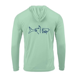 Sudadera de Pesca Personalizada de Manga Larga con Protección Solar UPF50+, Camiseta de Poliéster para Pesca, Ropa Impermeable con Sublimación - Product Image 1