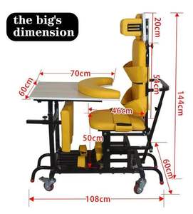 Cadre de positionnement multifonctionnel pour enfants atteints de paralysie <span class=keywords><strong>cérébrale</strong></span>, équipement de rééducation d'urgence - Product Image 3