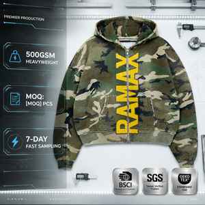 <span class=keywords><strong>Áo</strong></span> <span class=keywords><strong>khoác</strong></span> hoodie RAMAX Heavyweight Camo có khóa kéo, kiểu dáng cũ kỹ, phong <span class=keywords><strong>cách</strong></span> grunge Y2K, thời trang đường phố nam, dáng rộng, bán buôn số lượng lớn, đặt may theo yêu cầu - Product Image 1