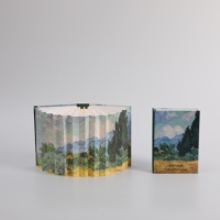 Perfektes Geschenk Einzigartiges Durchdachtes Weizenfeld-Kunstdesign Moderne Faltbare Papierlampe LED-Licht Umweltfreundliche Heimdekoration Geburtstage