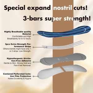 Les bandelettes nasales extra fortes de haute qualité améliorent la respiration et la qualité du sommeil beauté soins personnels autocollants pour le nez - Product Image 5