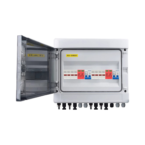 DC 500V 4 Input 2 Output Combiner Box with 2x2P Breaker 2x2P SPD 8x20A Fuse IP65 Metal , Distribution box - Product Image 2