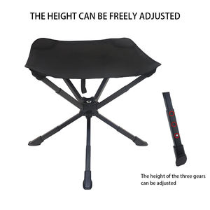 Portátil y Ligero 360 °   <span class=keywords><strong>Silla</strong></span> Plegable Giratoria para Camping, 3 Niveles de Ajuste de Longitud, <span class=keywords><strong>Silla</strong></span> para Senderismo y Excursionismo al Aire Libre - Product Image 4
