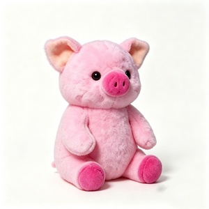 Peluche de cerdo personalizado, cerdo de peluche rosa, lindo juguete de peluche de cerdo, peluche de cerdo de granja, muñeco de cerdo rosa gordo - Product Image 1