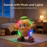 Jouet musical pomme de terre dansante écologique rechargeable USB-C avec lumières LED et batterie 300 mAh – Vente en gros, tendance actuelle
