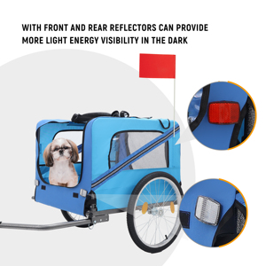 Cochecito de mascotas todo terreno plegable portátil para jardín playa picnic camping - Product Image 3