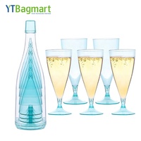 Verres à Champagne en Plastique Pliables pour Pique-Nique et Mariage