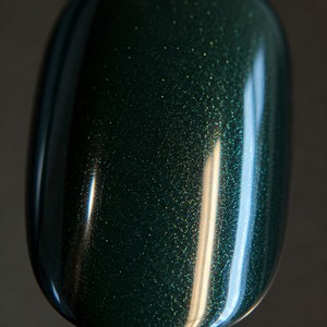Faux ongles à presser verts pailletés, forme amande pointue, magnétiques, pour manucure en salon - Product Image 6