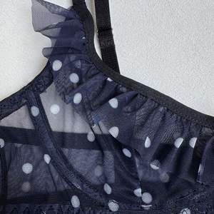 V502291 Lencería Sexy y Seductora de Encaje Transparente, Sujetador Transparente con Estampado de Lunares, Lencería Erótica para Mujer - Product Image 3