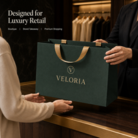 Sac en papier personnalisé 70 g/m² en carton recyclable avec poignées en corde et logo personnalisé en feuille d'or pour la vente au détail de luxe en gros