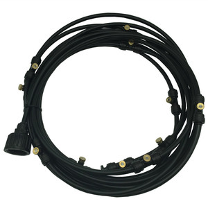 6m 6-Head Fine Misting Kit Low Pressure Outdoor Cooling Garden Spraying System PVC Water <b>Powered</b> 2-3kg Work Pressure - Product Image 5