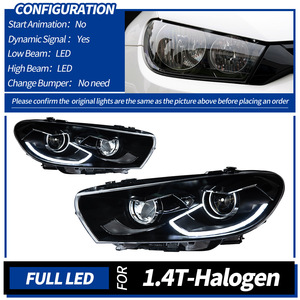 Accesorios para Automóviles Volkswagen <span class=keywords><strong>Scirocco</strong></span> 2009-2017, Faros Delanteros LED de Actualización, Luces Diurnas DRL, Faros Delanteros LED - Product Image 5