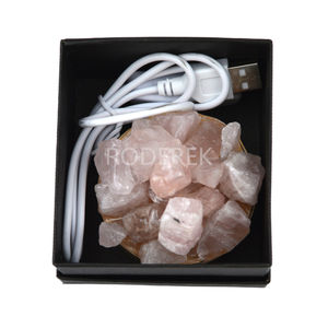 Vente en gros de veilleuses en cristal de quartz rose atmosphère de sommeil en <span class=keywords><strong>pierre</strong></span> originale pour la décoration de la chambre à coucher - Product Image 6