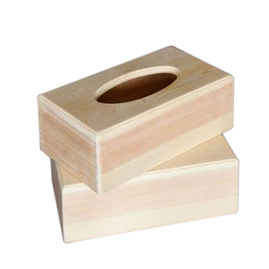 <b>Pine</b> Wood Facial Tissue <b>Box</b> Cover For Elegant Home And Office Use With Durable Natural Finish Designed To Neatly Hold Standard - Product Image 1