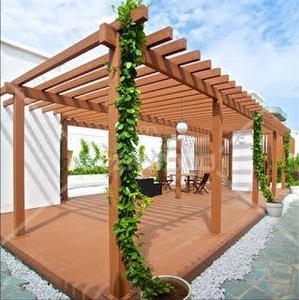Abri de voiture pergola WPC résistant à la pourriture coupe-vent extérieur personnalisé en usine - Product Image 2