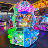 Nouvelle machine de jeu à monnayeur Kising, machine de loterie, machine de jeu vidéo à roue tournante pour 6 joueurs, pour enfants, prise en charge de l'anglais
