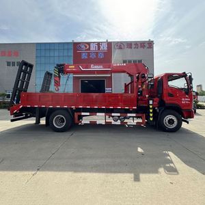 Grúa Montada en Camión Shacman Changwei de 8 Toneladas con Pluma de 5 Secciones y Rampa para Transporte de Excavadoras y Maquinaria de Ingeniería - Product Image 4