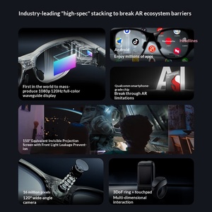 แว่นตาอัจฉริยะ XR รุ่น 2025 INMO AIR3 หน้าจอ 1080p 120hz ความละเอียดสูง 3dof Snapdragon GPS พร้อมวงแหวน กล้องส่องทางไกล ภาพสีเต็มรูปแบบ AI หน้าจอ 1080p - Product Image 2
