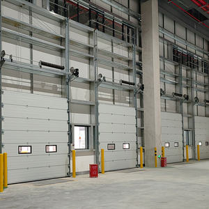 Portes <span class=keywords><strong>de</strong></span> <span class=keywords><strong>garage</strong></span> sectionnelles à levage vertical <span class=keywords><strong>de</strong></span> conception industrielle moderne avec isolation thermique - Product Image 5