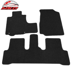 Tapis de sol pour Honda CRV 07-11, 3 pièces, avant et arrière, antidérapants, en velours noir - Product Image 1