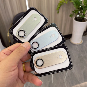 Protection d'objectif d'appareil photo pour iPhone Air, couverture intégrale en verre trempé 9H, anneau de protection, plaque métallique mate, compatible avec les coques - Product Image 2