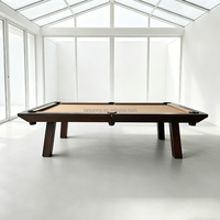 Table de billard de haute qualité personnalisable en bois massif pour 8 et 9 boules, accessoires de billard pour bar, pub, hôtel et complexe hôtelier