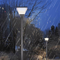Lampe solaire de jardin LED tout-en-un DC de haute qualité, meilleur prix de gros, super luminosité, matériau aluminium+PC, étanche IP65, télécommande
