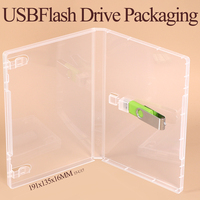 WEISHENG - Soporte Transparente para Memoria USB con Película Protectora, Ranura para Memoria USB Personalizada, Caja de Almacenamiento de Plástico