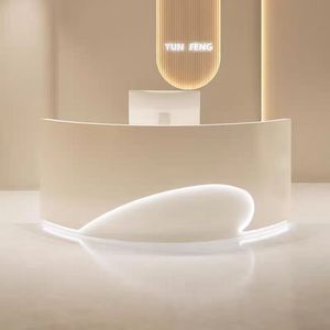 Office Building Wooden <strong>Black</strong> Reception <strong>Desk</strong> Counter Table <strong>Small</strong> Beauty Hair Nail Salon Front <strong>Desk</strong> for Sale - Product Image 2