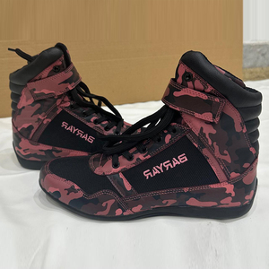 Chaussures de sport professionnelles antidérapantes et confortables pour adultes, hommes, avec logo personnalisé, chaussures de boxe en vente - Product Image 2