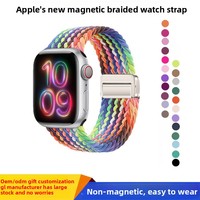 Bracelet en nylon tissé magnétique pour montre S11/S10/9 avec largeur de bande de 18-22 mm
