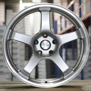 Nuevos Rines de Aleación de Aluminio Fundido de 15-16-17-18-19 Pulgadas 5x100/114.3/108/112 de Cinco Radios en Negro Hiperbrillante para Honda y <span class=keywords><strong>Cooper</strong></span> - Product Image 1