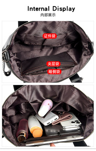 Nouveaux sacs de luxe pour femmes, sacs à main grande capacité, sacs bandoulière, sacs à main en cuir PU pour femmes, sacs fourre-tout décontractés personnalisés - Product Image 6