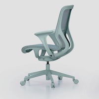 Chaise de bureau ergonomique moderne minimaliste en plastique pivotante et réglable pour la maison, le bureau, l'étude et les jeux