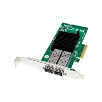 Tarjeta de Red PCIeX4 Dual 10GbE SFP+ para Servidores de IA, Adaptador de Red 10GbE, Transmisión de 10 Gbps, NICs de Fibra Cableada JL82599ES en Stock
