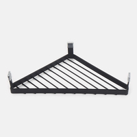 Nouveautés Support métallique triangulaire pour la cuisine Support de casserole anti-brûlure Tapis de table mural Tapis de rangement d'angle pour la salle de bain