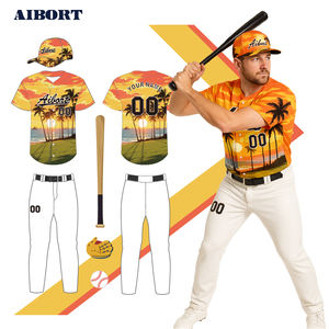 Aolan Breath able Plus Size Custom <span class=keywords><strong>2</strong></span>-Knopf-Baseball-Trikots ets für Team uniformen und Freizeit kleidung (Unisex) - Product Image 4