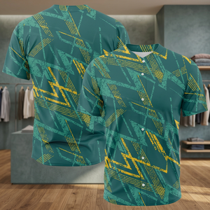 Uniforme de Béisbol Personalizado, Camiseta de Manga Corta con Impresión por Transferencia de Calor, Colores Personalizados, Poliéster/Algodón Transpirable - Product Image 3