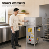 Macchina Commerciale Baiwin per Cheung Fun, Macchina per Noodle di Riso Cantonese, per Chioschi di Cibo da Strada