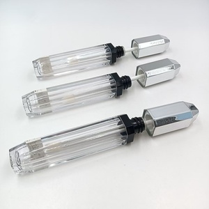 Tube de brillant à lèvres octogonal transparent personnalisé, conteneur vide pour rouge à lèvres, emballage cosmétique pour gloss à lèvres, marque privée - Product Image 3