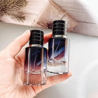 Atomiseur d'huile essentielle de parfum argent brume Fine bouteilles de pulvérisation en verre emballage 30ml 50ml 100ml avec capuchon unique